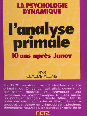 cover image of L'Analyse primale